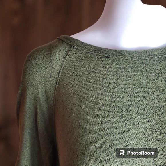 Buffalo David Bitton | Super Soft Crewneck Relaxed Fit Banded Hem | NWT | Olive - Picture 3 of 4